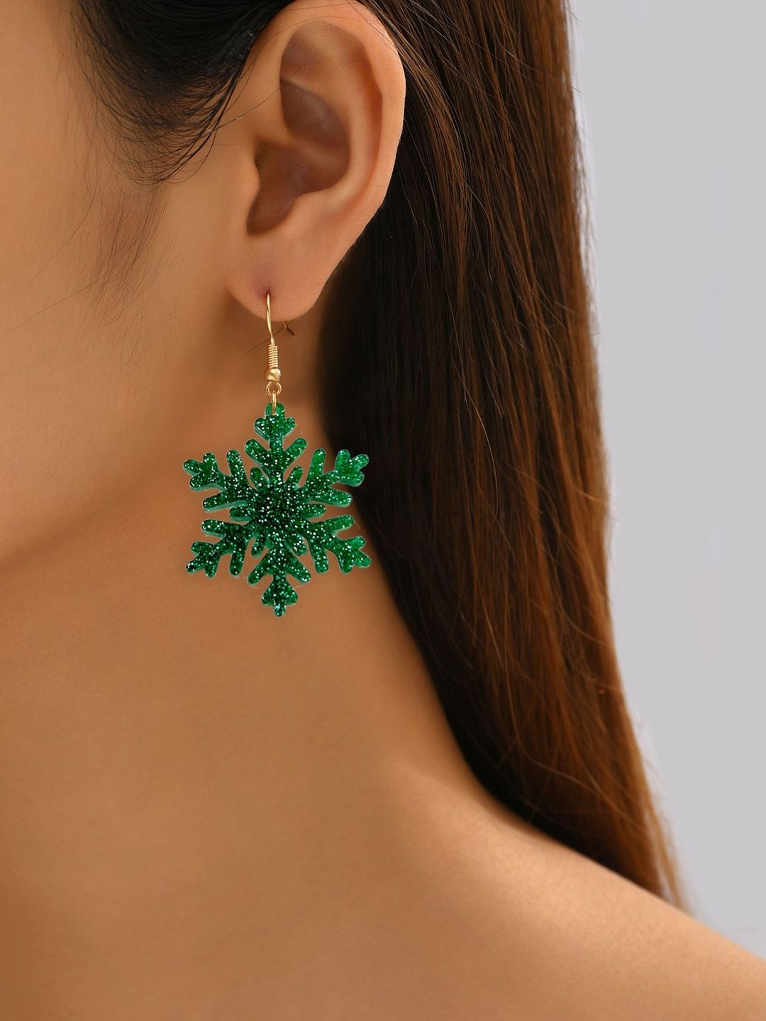 Leaf Shaped Drop Earrings