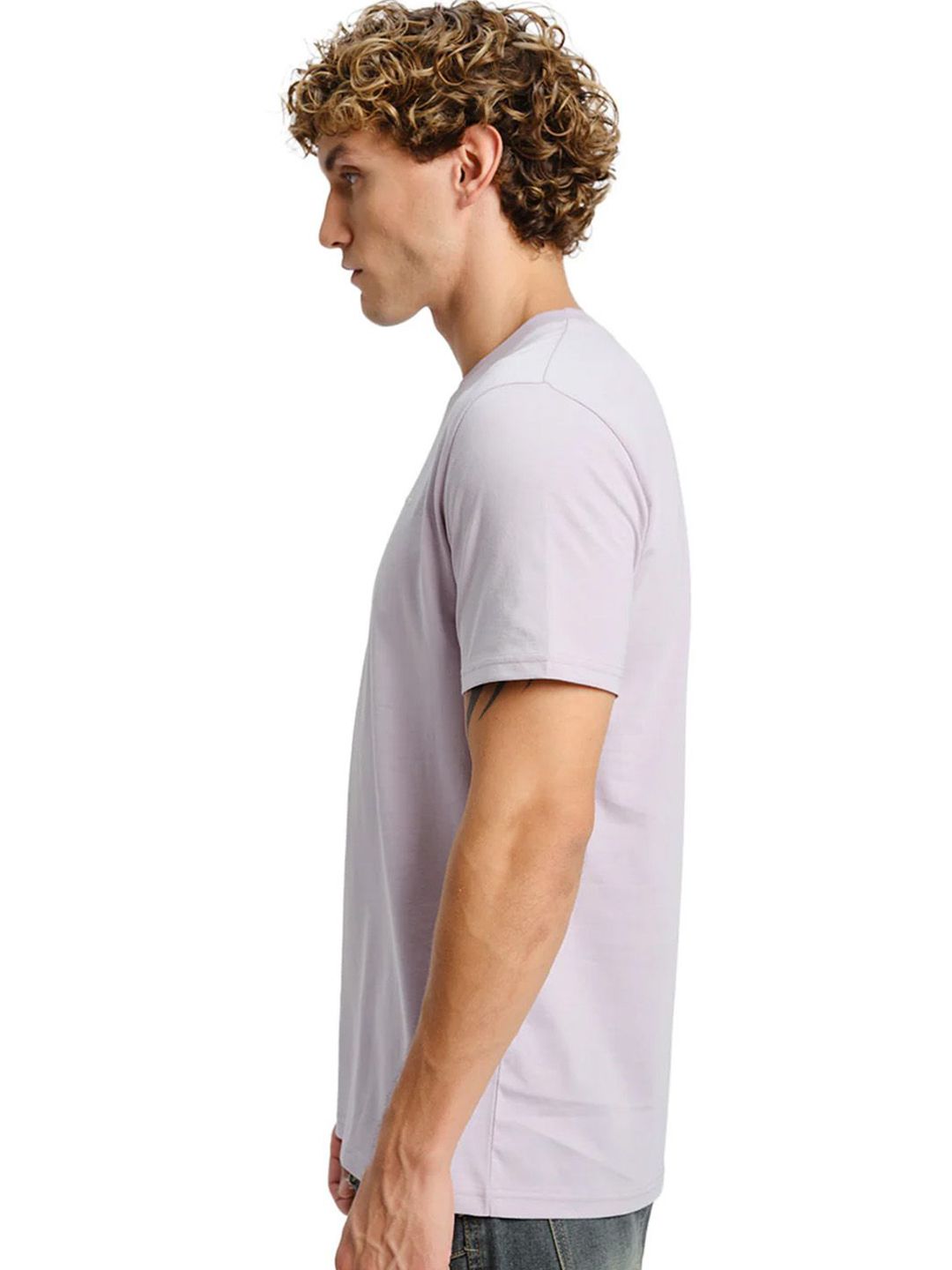 Mist Supima Round Neck Pure Cotton T-Shirt