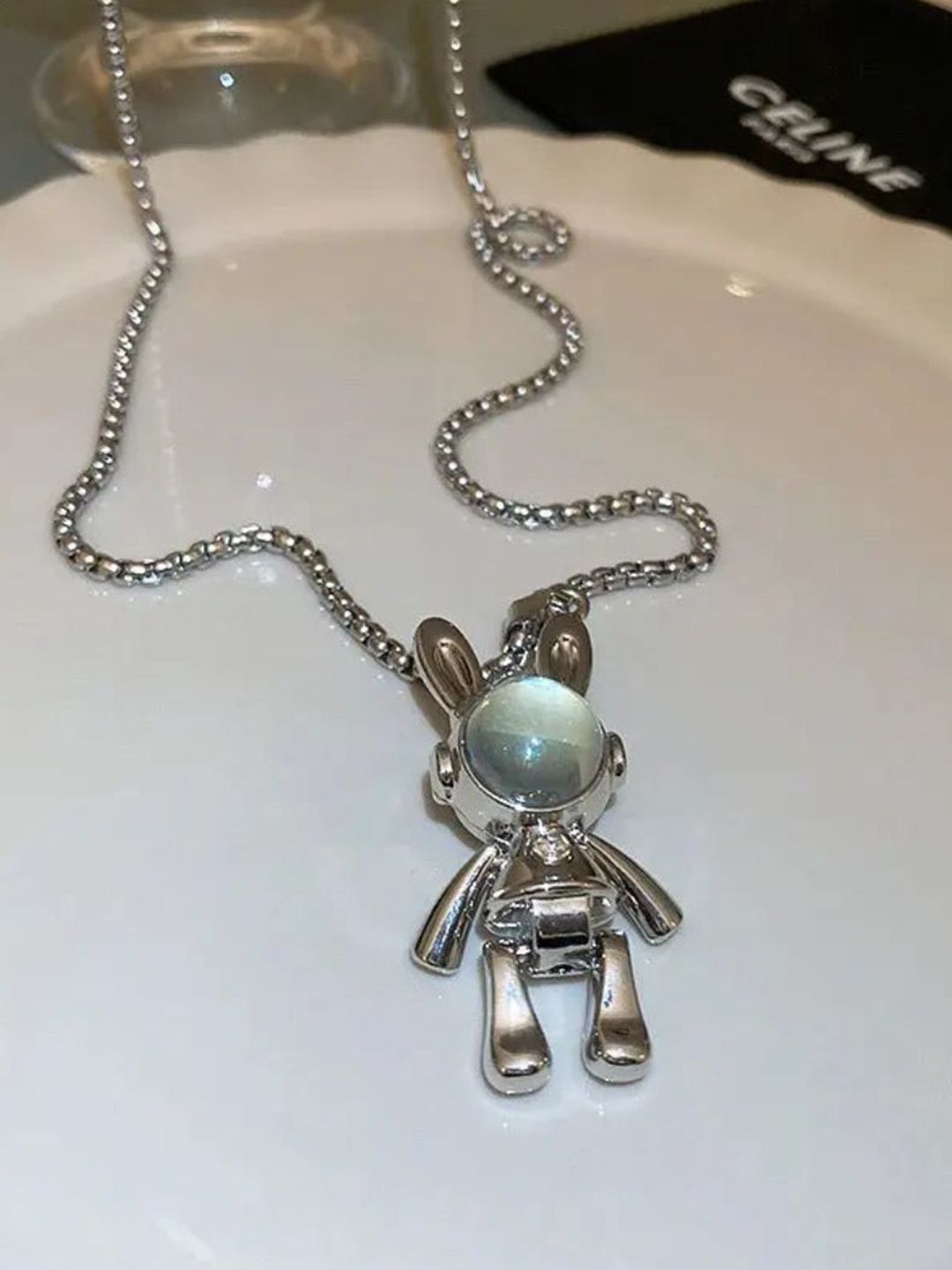 SALTY Pack of 2 Men Spaceman Stainless Steel Chain