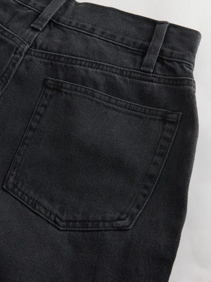 Women Classic Wide Leg Mid-Rise Light Fade Stretchable Jeans