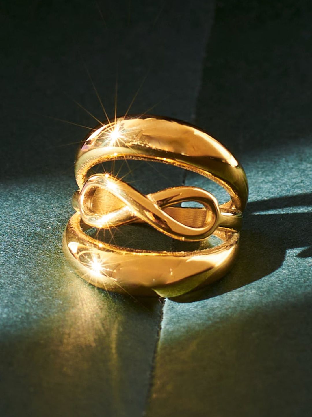 SALTY Stainless Steel Infinite Valor Finger Ring