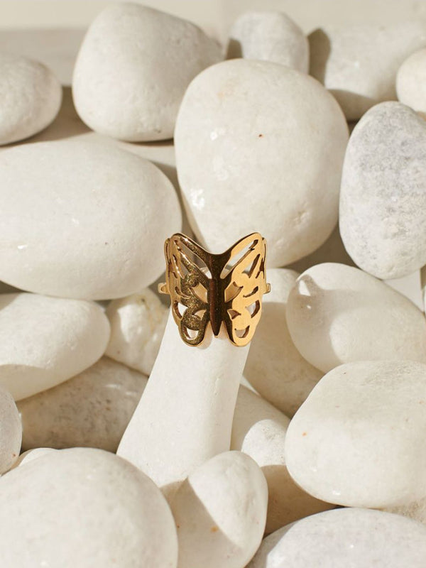 SALTY Textured Round Finger Ring