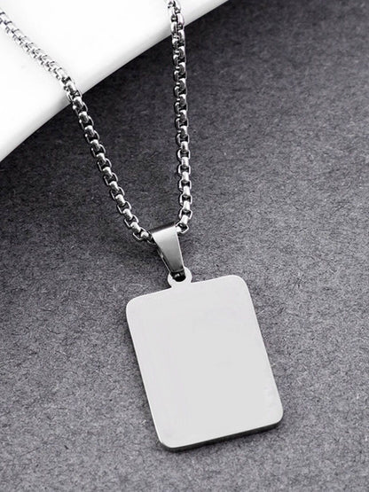 SALTY Stainless Steel Ace Pendant with Chain