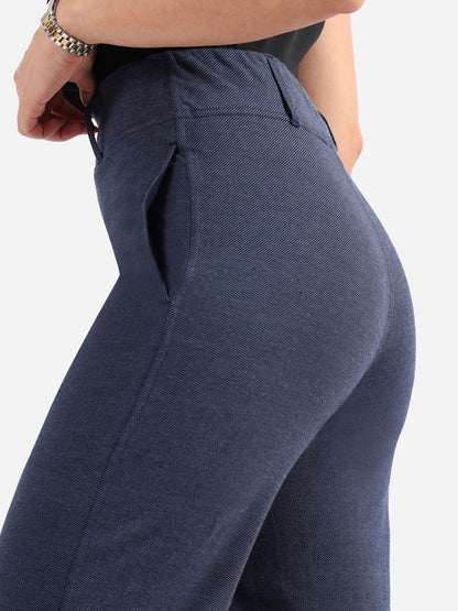 Women Straight Fit High-Rise Trousers