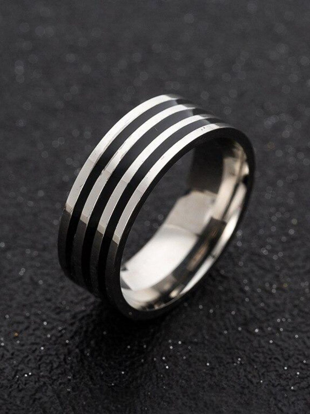 SALTY Men Stainless Steel Marshal Ring