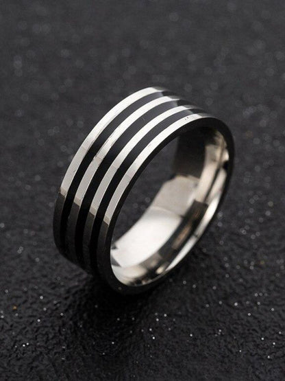 SALTY Men Stainless Steel Marshal Ring