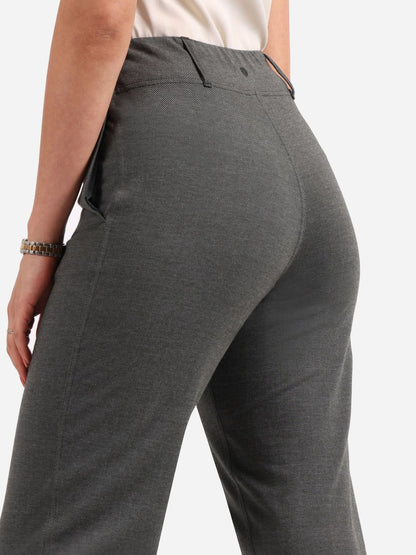 Women Straight Fit High-Rise Trousers