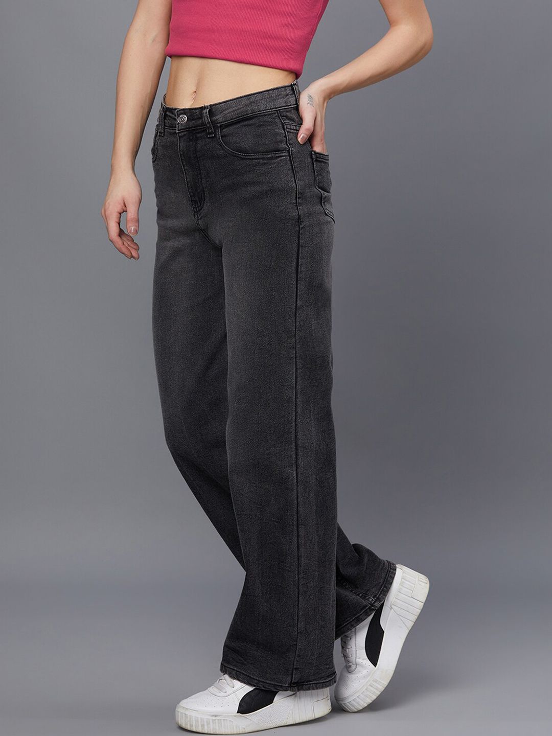 Women Black Jean Light Fade Stretchable Jeans