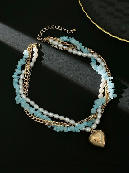 Gold-Plated Enamelled Chain