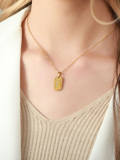 SALTY Stainless Steel Pendant With Chain