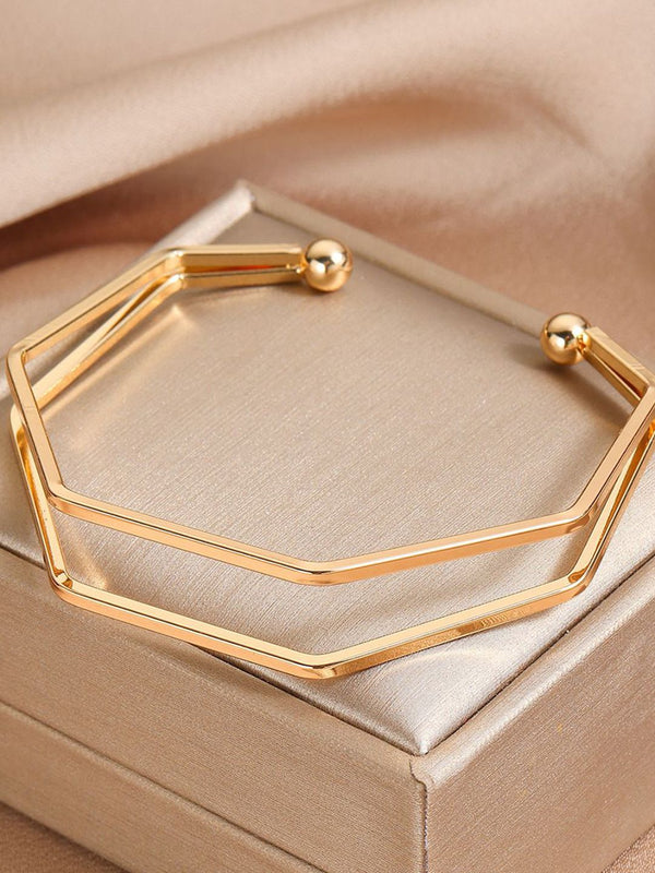 Gold-Plated Cuff Bracelet