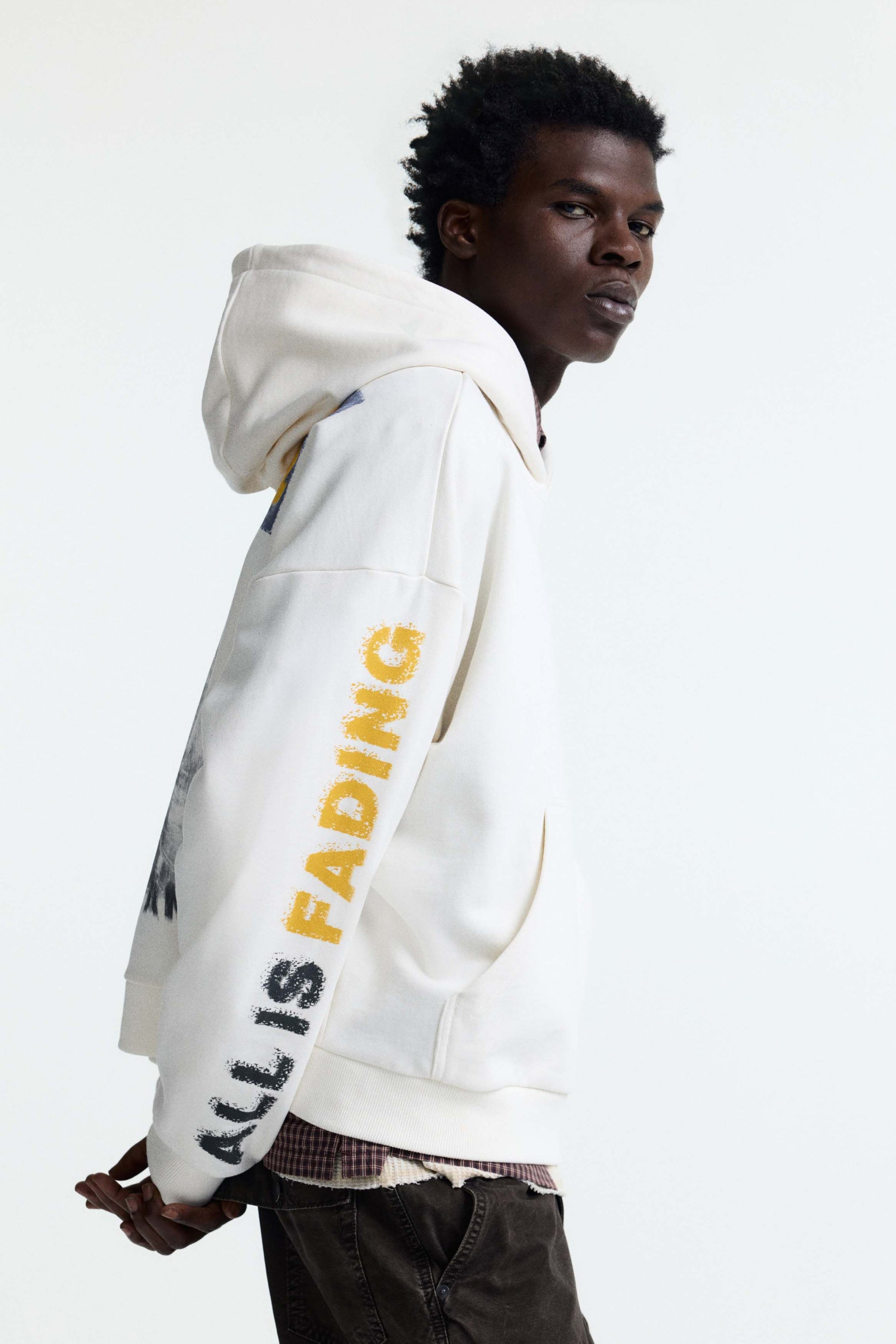 Oversized Fit Printed Hoodie