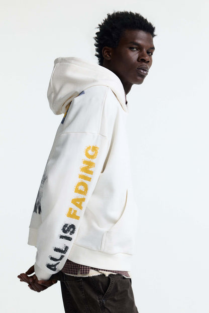 Oversized Fit Printed Hoodie