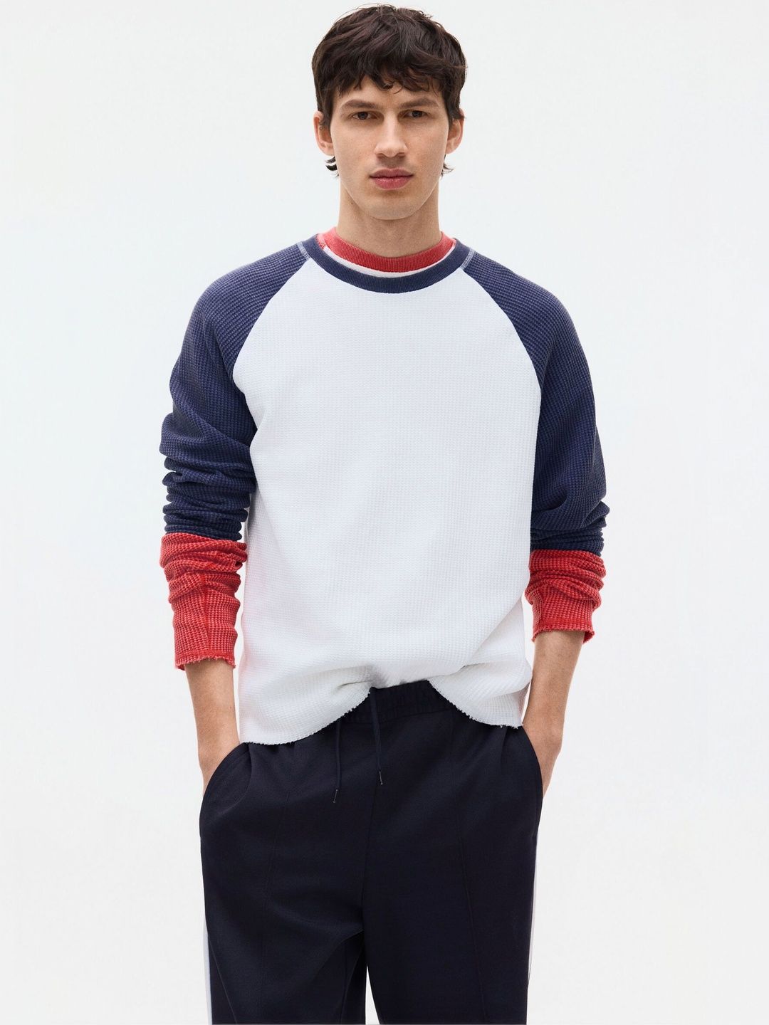 Regular Fit Waffled Jersey T-shirt