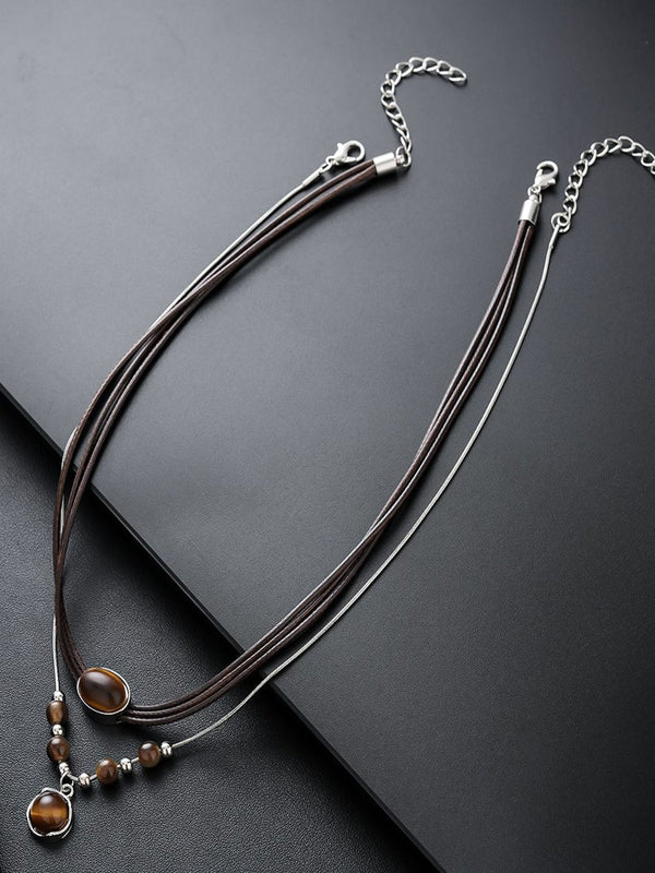 Women Enamelled Minimal Artificial Beads Chain