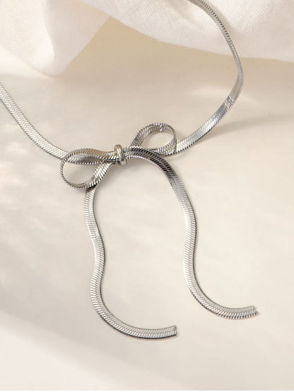 SALTY Celestial Bow Silver Necklace