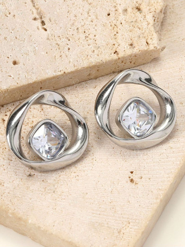 SALTY Artificial Stones Studded Contemporary Studs
