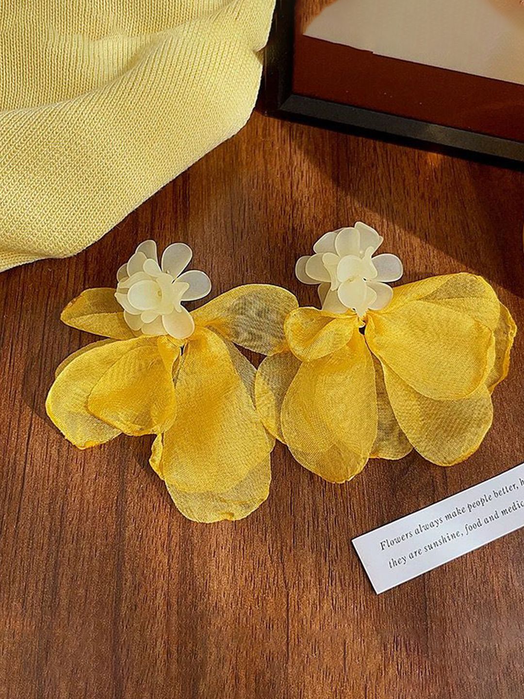 Floral Shaped Drop Earrings