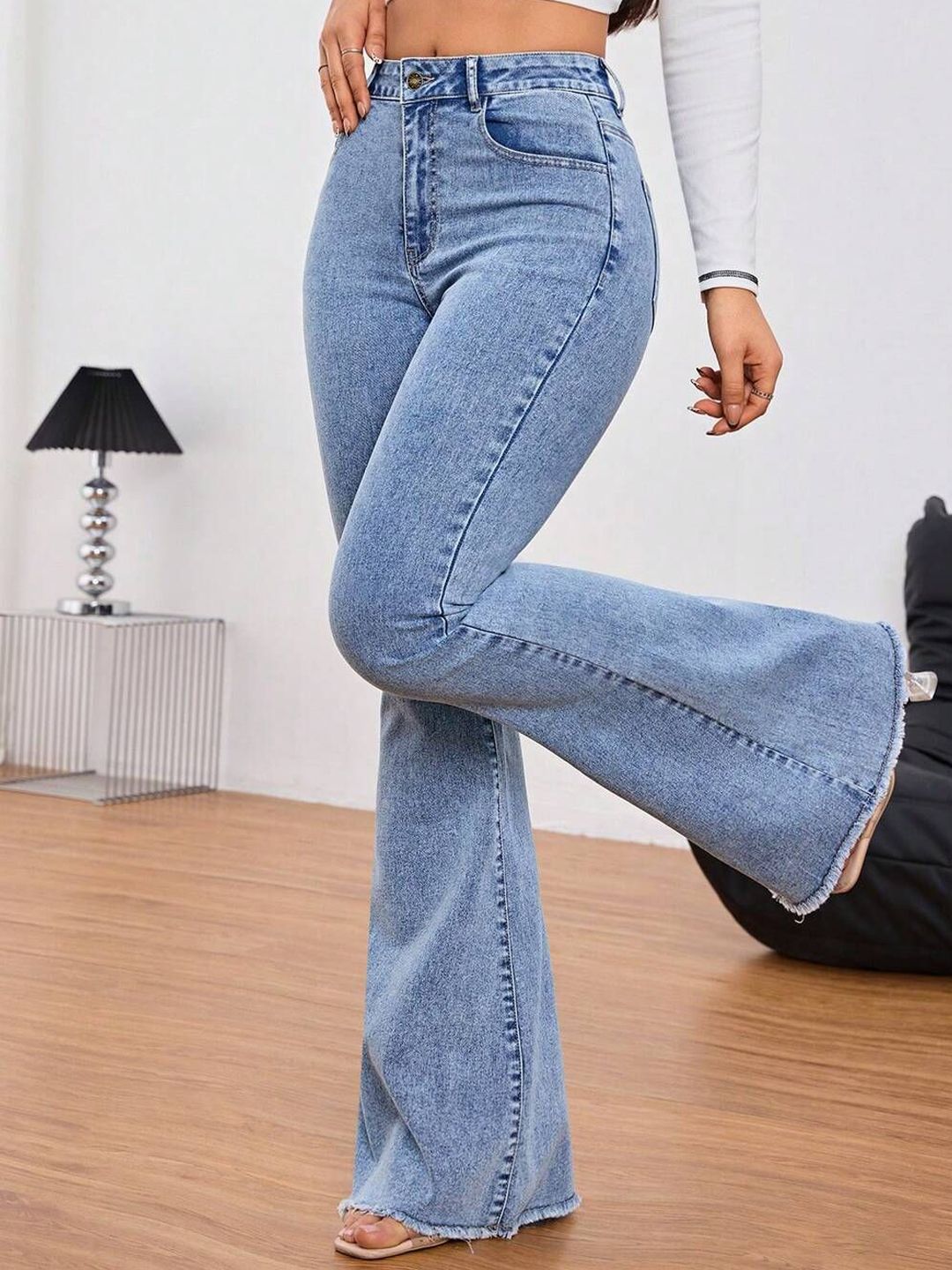 Women Bootilicious Bootcut High-Rise Stretchable Cotton Jeans