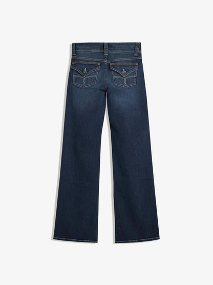 Women Jeans bootcut flaps