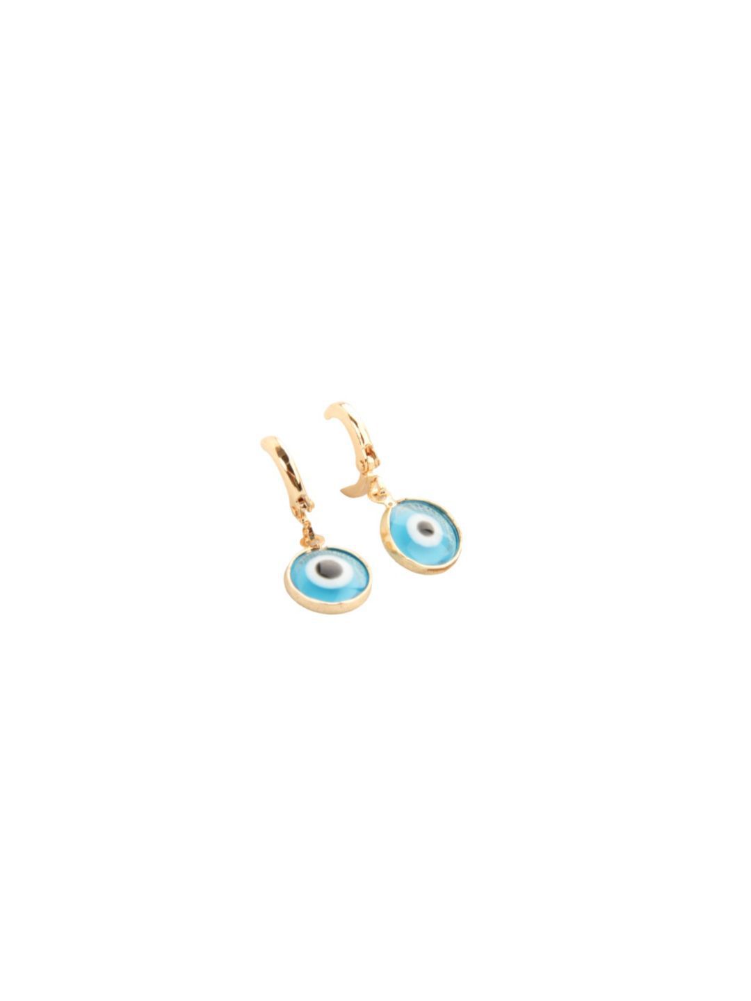 SALTY Brim Wind Evil Eye Contemporary Hoop Earrings