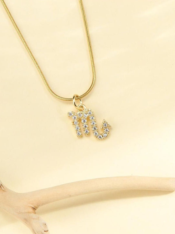 SALTY Contemporary Artificial Stones Studded Pendant with Chain