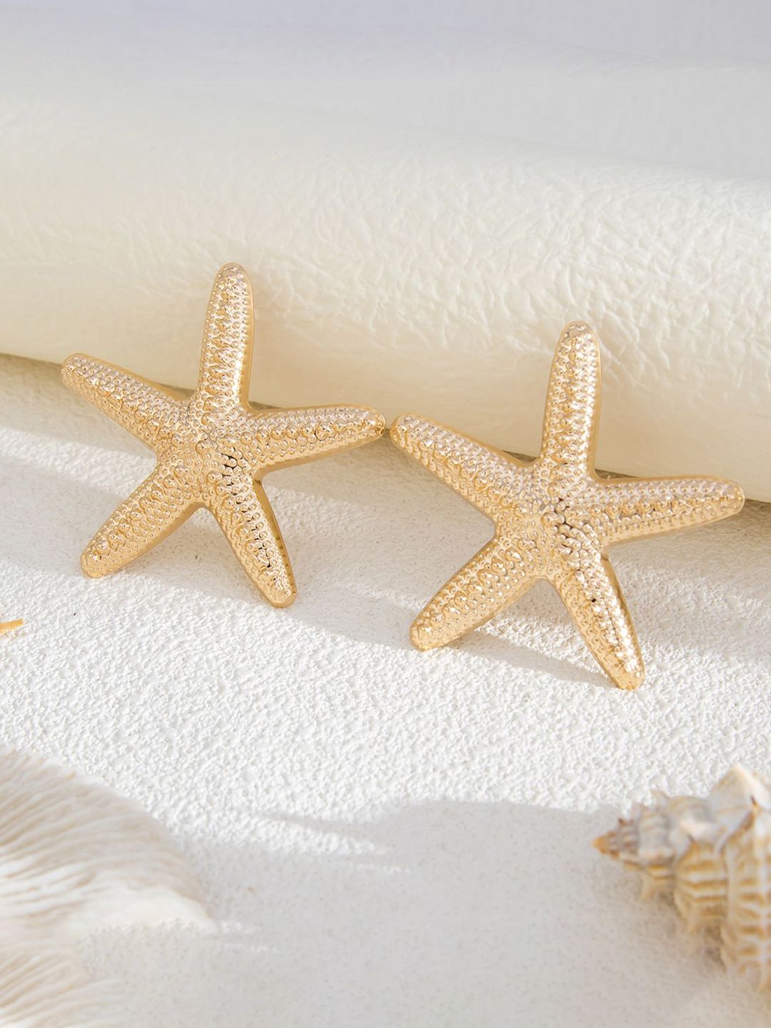 Gold-Plated Star Shaped Studs