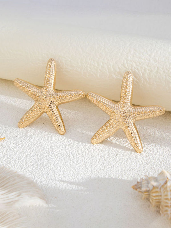 Gold-Plated Star Shaped Studs