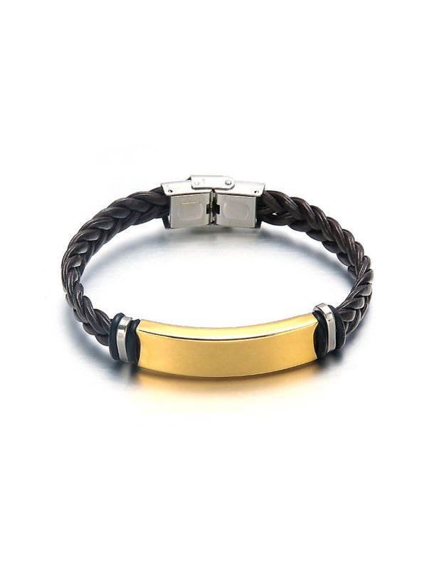SALTY Men Leather Wraparound Bracelet
