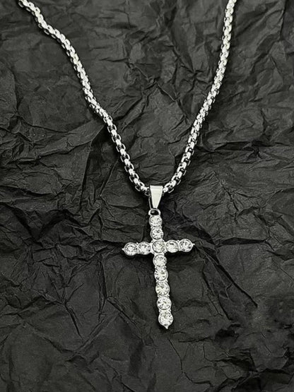 SALTY Stainless Steel Geometric Pendant With Chain