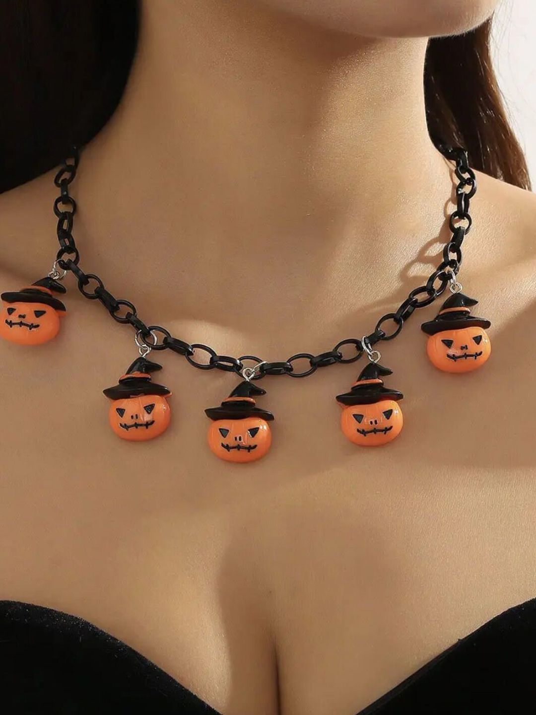 SALTY Halloween Pumpkin Necklace