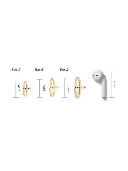 SALTY Women Matrix Cross Finger Ring