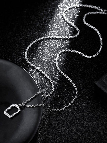 SALTY Men Square Pendants with Chains
