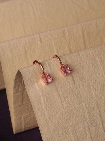 SALTY Contemporary Cupid's Gem Hoop Earrings