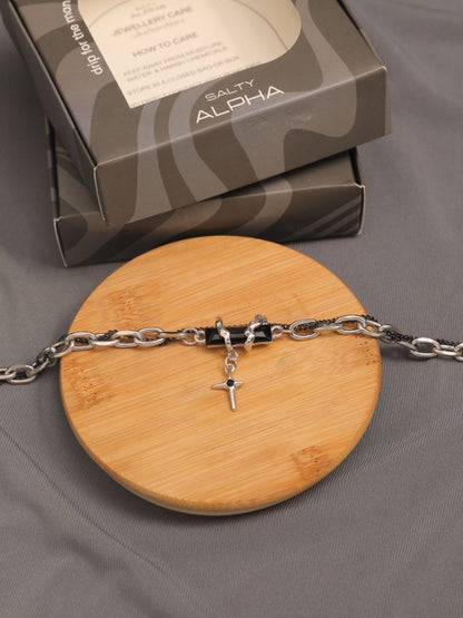 SALTY Men Stainless Steel Link Bracelet