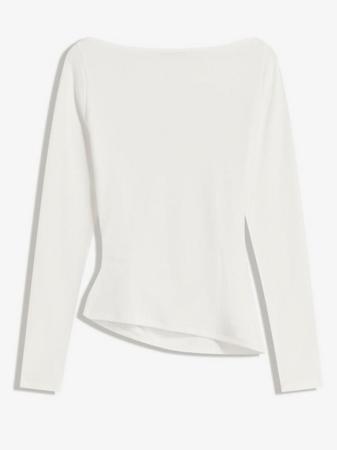 Long sleeve asymmetric T-shirt