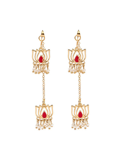 SALTY Contemporary Pearl Drop Earrings