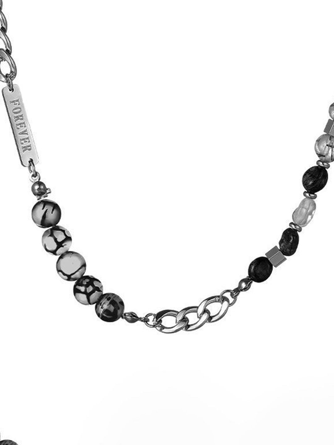 Silver-Plated Enamelled Necklace