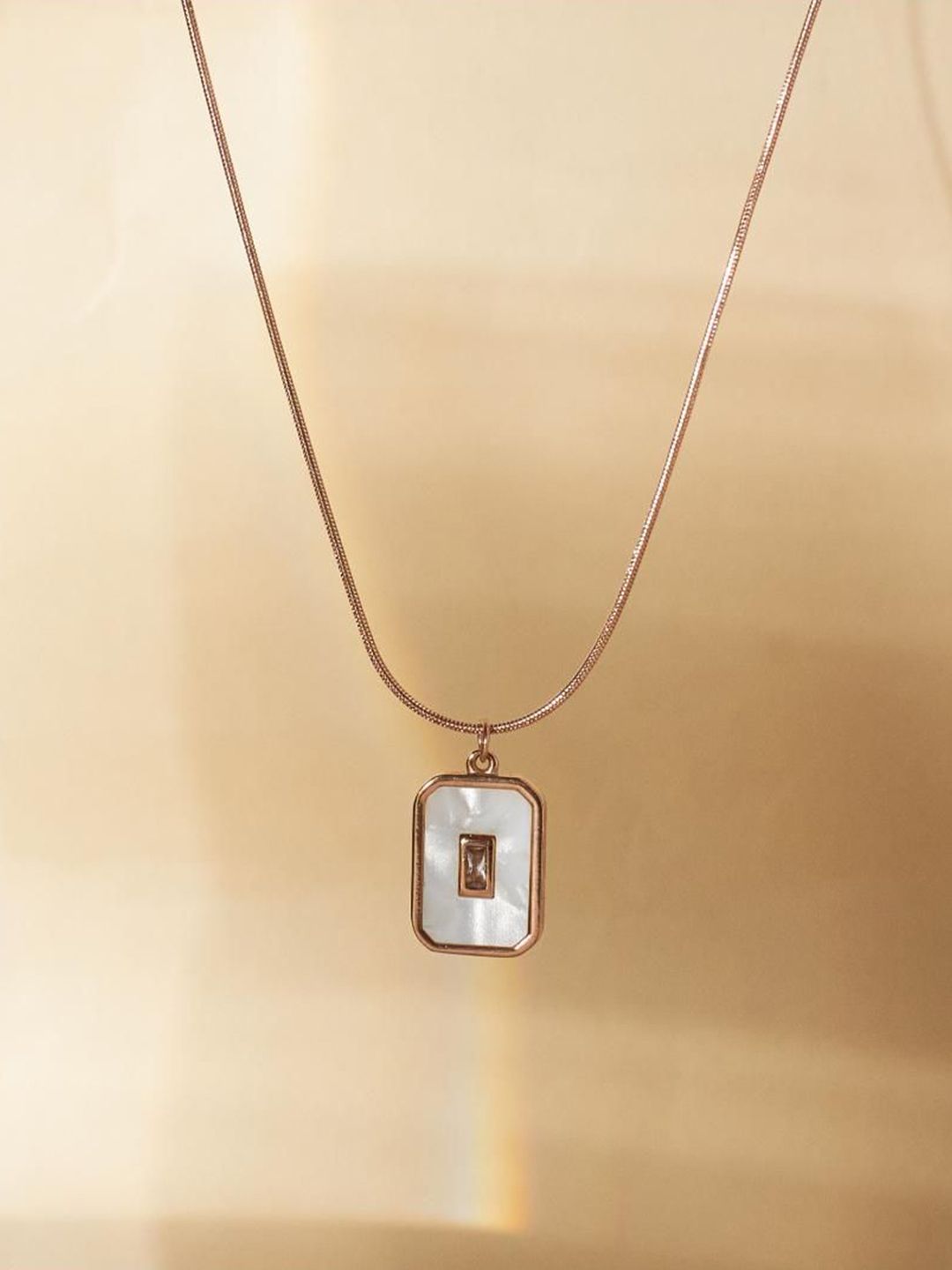 SALTY Stainless Steel Artificial Stones Studded Chain