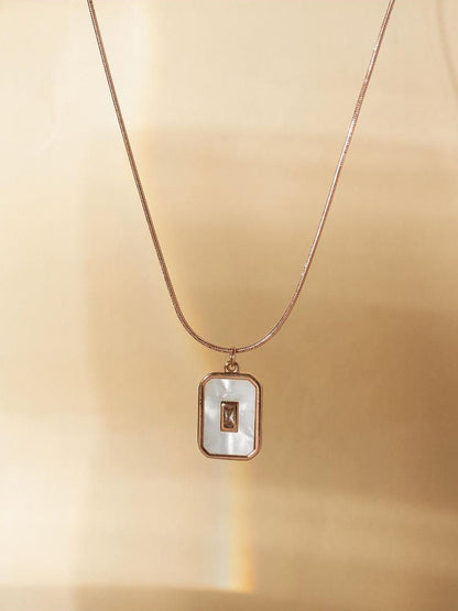 SALTY Stainless Steel Artificial Stones Studded Chain