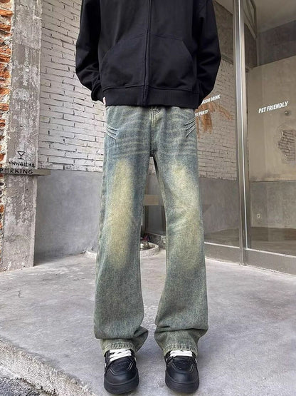 Men Flared Mid-Rise Light Fade Jeans