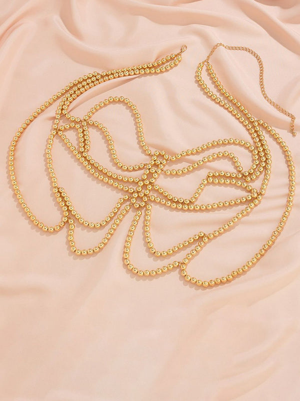 Gold-Plated Layered Body Chain