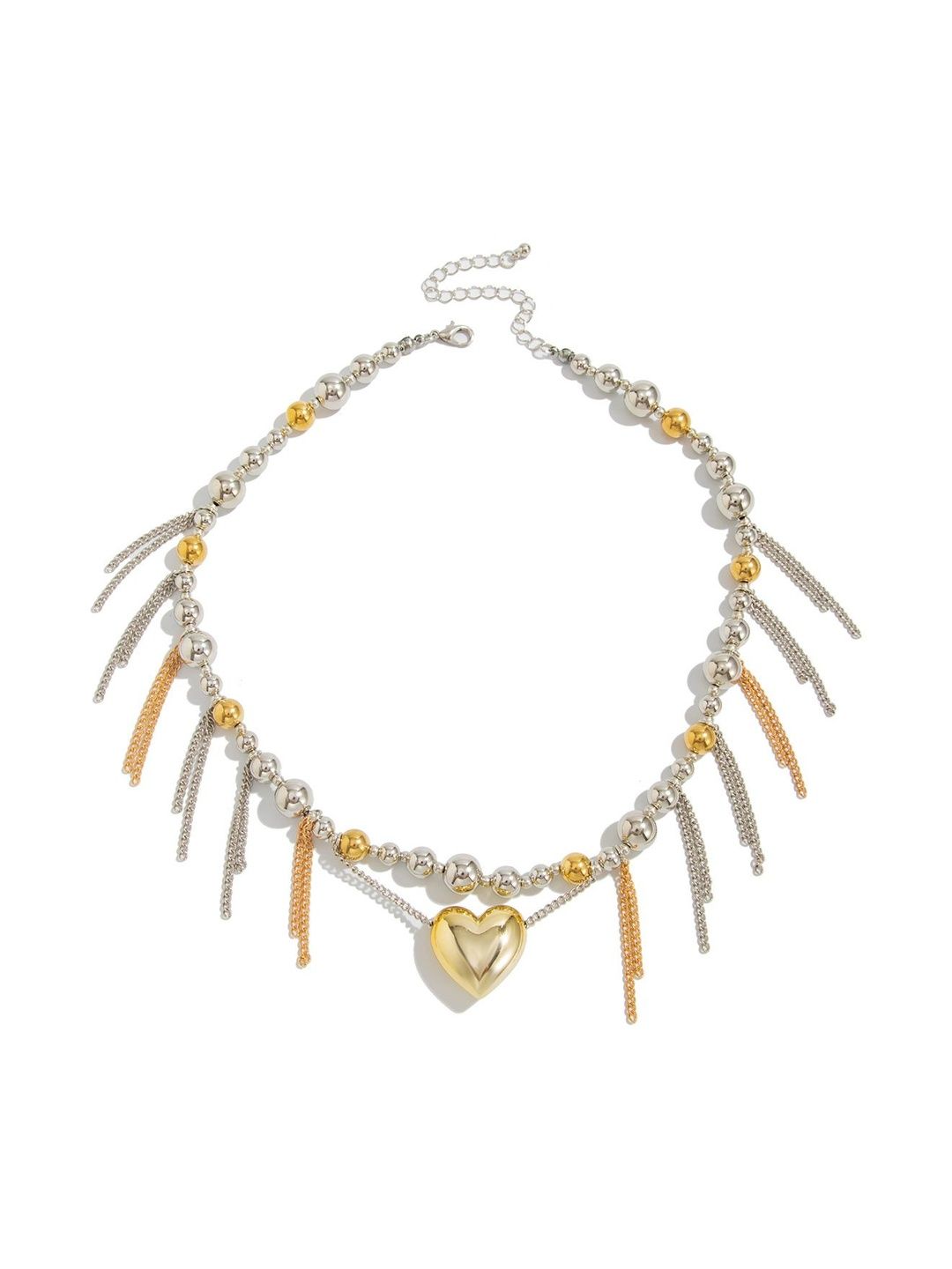 Silver-Plated Enamelled Necklace