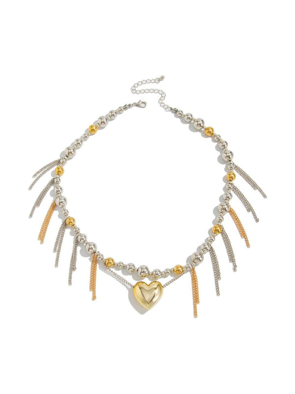 Silver-Plated Enamelled Necklace