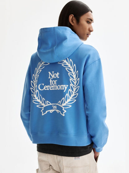 Loose Fit Motif-Detail Hoodie