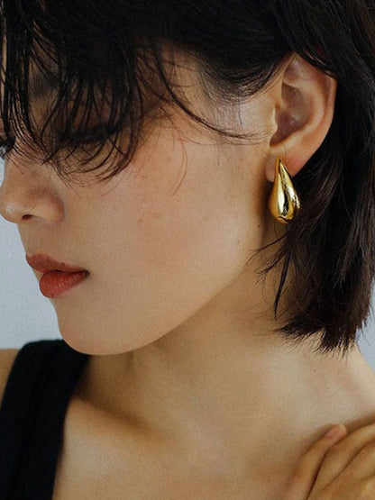 SALTY Women Teardrop Chunky Earrings