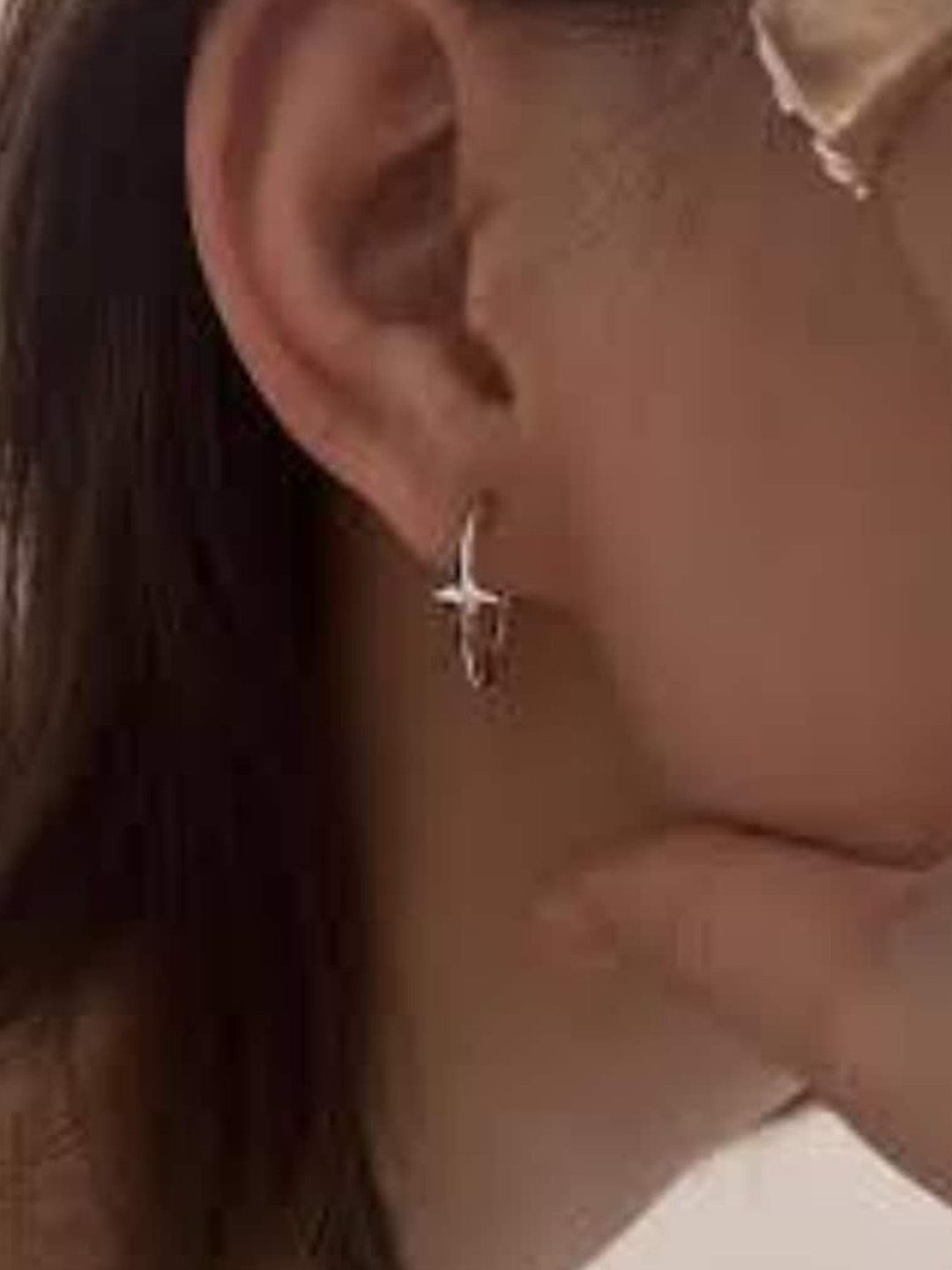 SALTY Silver-Plated Circular Hoop Earrings
