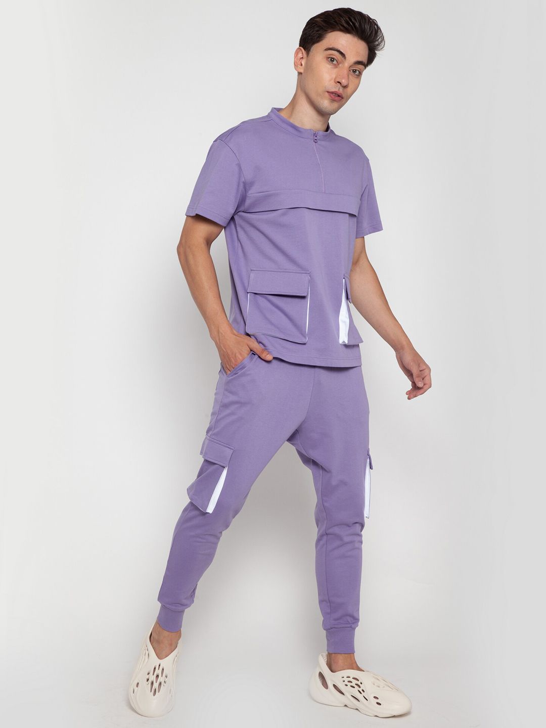 Purple Haze Oversized Detail T-Shirt