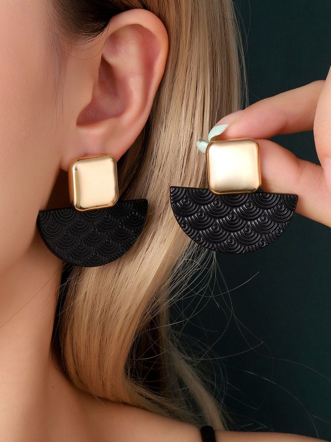 SALTY Lush Square Shaped Studs
