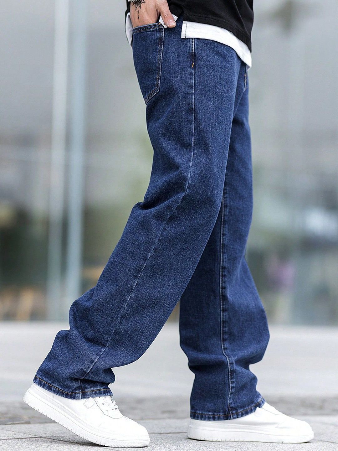 Men Mid-Rise Relaxed Fit Stretchable Jeans